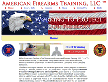 Tablet Screenshot of americanfirearmstraining.net